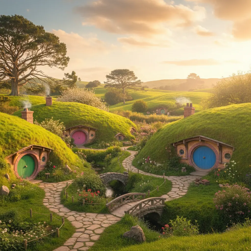 Hobbiton Movie Set